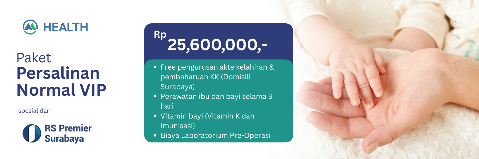 Paket Persalinan Normal VIP by RS Premier Surabaya