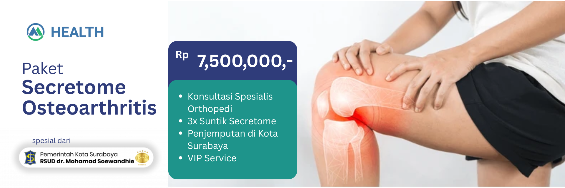 Paket Secretome Osteoarthritis by RSUD Soewandhie