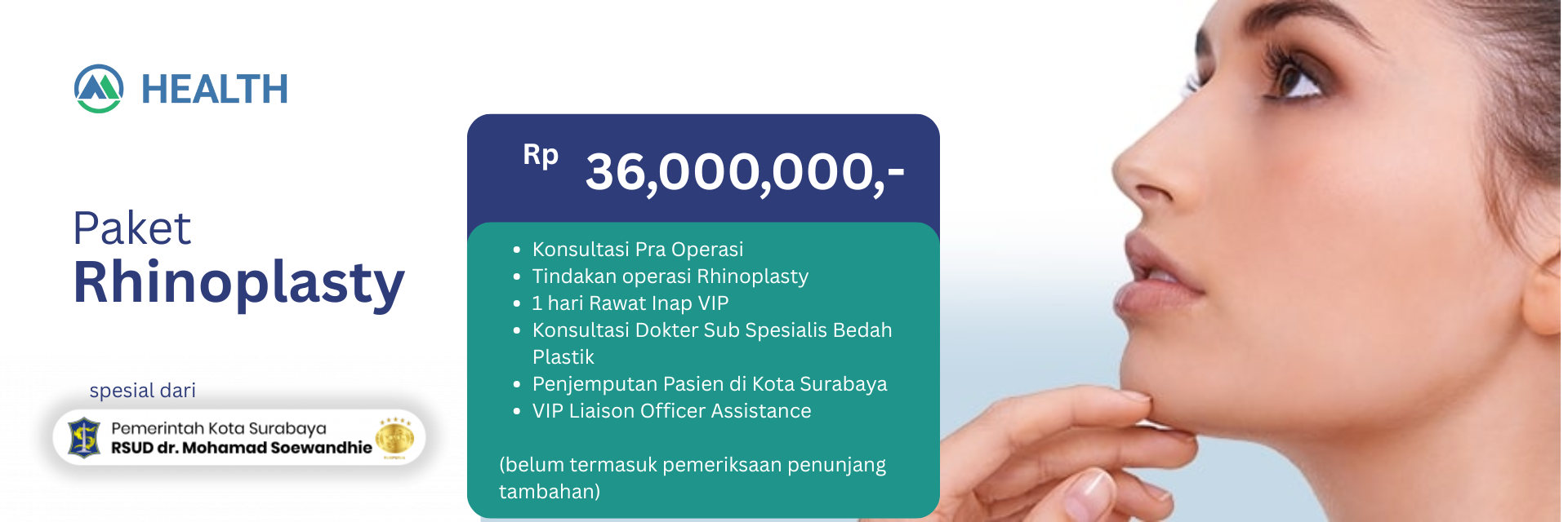Paket Rhinoplasty by RSUD Soewandhie